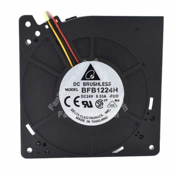 Delta BFB1224H DC 24V 0.53A 2 Wires / 3 Wires Blower Cooling Fan