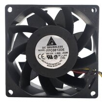Delta FFC0812DE DC 12V 1.80A 2 Wires / 3 Wires / 4 Wires Axial Cooling Fan