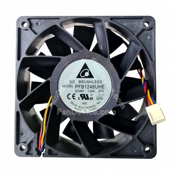 Delta PFB1248UHE DC 48V 1.2A 2 Wires / 3 Wires / 4 Wires Axial Cooling Fan