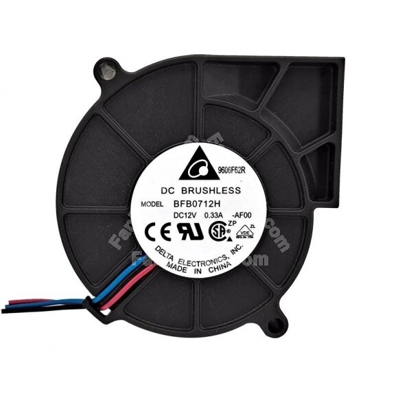 Delta BFB0712H DC 12V 0.33A 2 Wires / 3 Wires Blower Cooling Fan