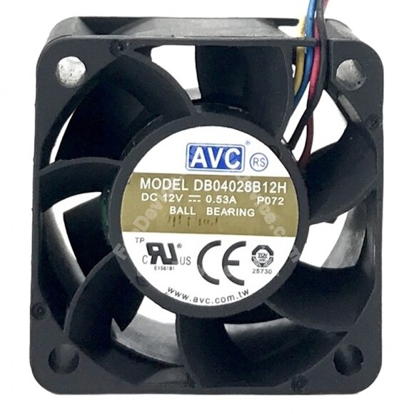 AVC DB04028B12H DC 12V 0.53A 4028 Axial Cooling Fan