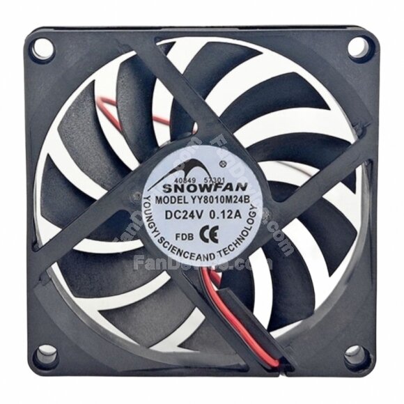 SNOWFAN YY8010M24B DC 24V 0.12A 8010 Axial Cooling Fan