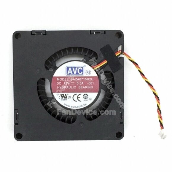 AVC BAZA0715R2U DC 12V 0.5A 3 Wires Axial Cooling Fan
