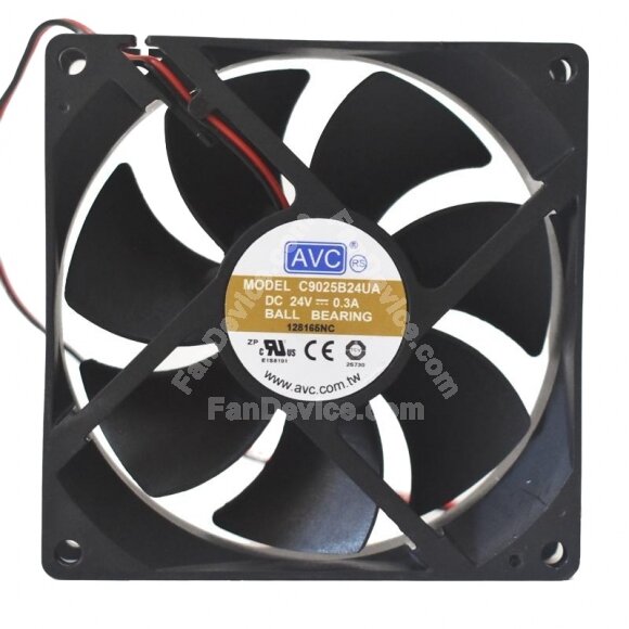 AVC C9025B24UA DC 24V 0.3A 9025 Axial Ball Bearing Cooling Fan