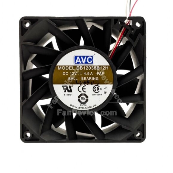 AVC DB12038B12H DC 12V 4.5A 12038 Axial Ball Bearing Cooling Fan