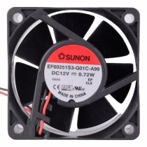 Sunon EF60251S3-Q01C-A99 DC 12V 0.72W 2 Wires Axial Cooling Fan