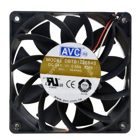 AVC DBTB1225B4S DC 24V 0.55A 12025 Axial Ball Bearing Cooling Fan