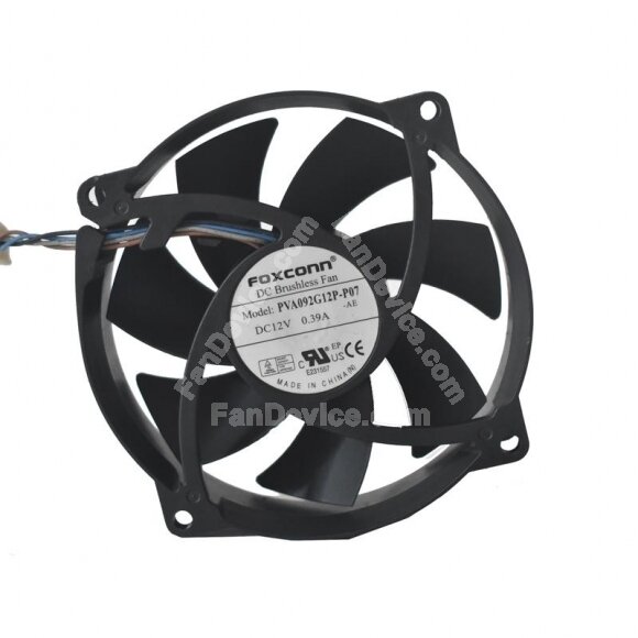 Foxconn PVA092G12P DC 12V 0.39A 4 Wires Axial Cooling Fan