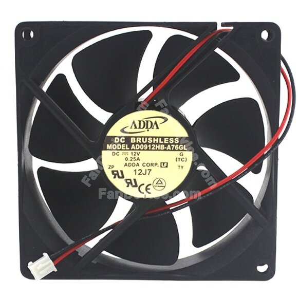 ADDA AD0912HB-A76GL DC 12V 0.25A 9025 Axial Brushless Cooling Fan