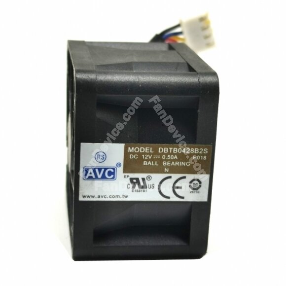 AVC DBTB0428B2S DC 12V 0.50A 4 Wires Axial Cooling Fan
