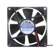 JAMICON JF0825S2UR-R DC 24V 0.21A 2 Wires Axial Cooling Fan