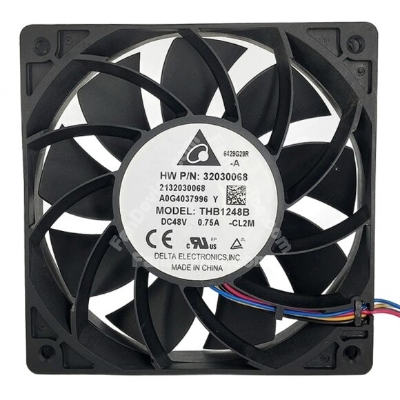 Delta THB1248B DC 48V 0.75A 12025 Axial Cooling Fan