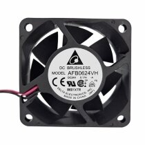 Delta AFB0624VH, AFB0624VH-A DC 24V 0.17A 2 Wires / 3 Wires / 4 Wires Axial Cooling Fan