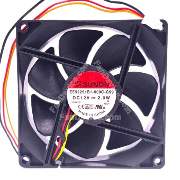 Sunon EE92251B1-000C-G99 DC 12V 2.0W 9225 Axial Cooling Fan