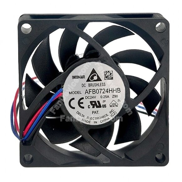 Delta AFB0724HHB DC 24V 0.25A 7015 Axial Cooling Fan