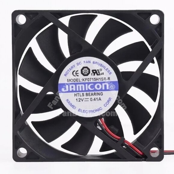 JAMICON KF0715H1SR-R DC 12V 0.41A 7015 Axial Cooling Fan