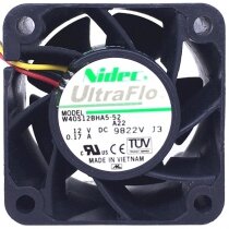 Nidec W40S12BHA5-52 DC 12V 0.17A 2 Wires / 3 Wires / 4 Wires Axial Cooling Fan
