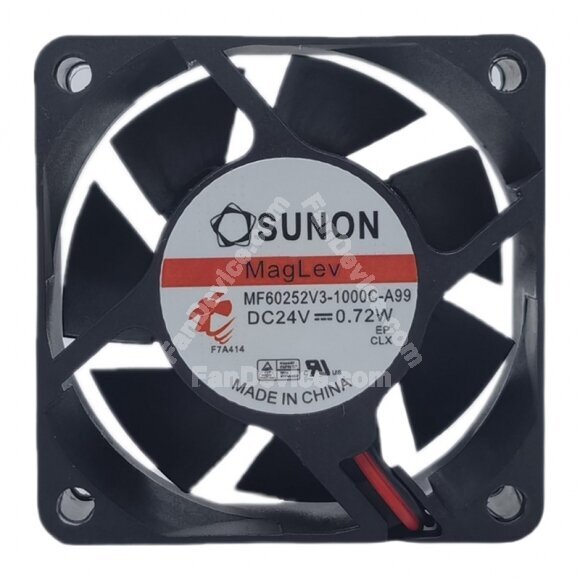 Sunon Maglev MF60252V3-1000C-A99 DC 24V 0.72W 6025 Axial Cooling Fan