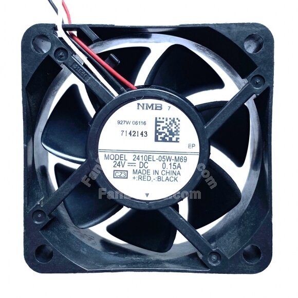 NMB 2410EL-05W-M69 DC 24V 0.15A 3 Wires Axial Cooling Fan