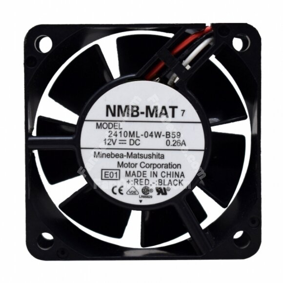 NMB 2410ML-04W-B59 DC 12V 0.26A 2 Wires / 3 Wires Axial Cooling Fan