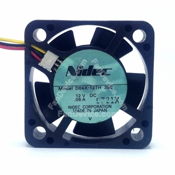 Nidec D04X-12TH 35B DC 12V 0.06A 2 Wires / 3 Wires Axial Cooling Fan