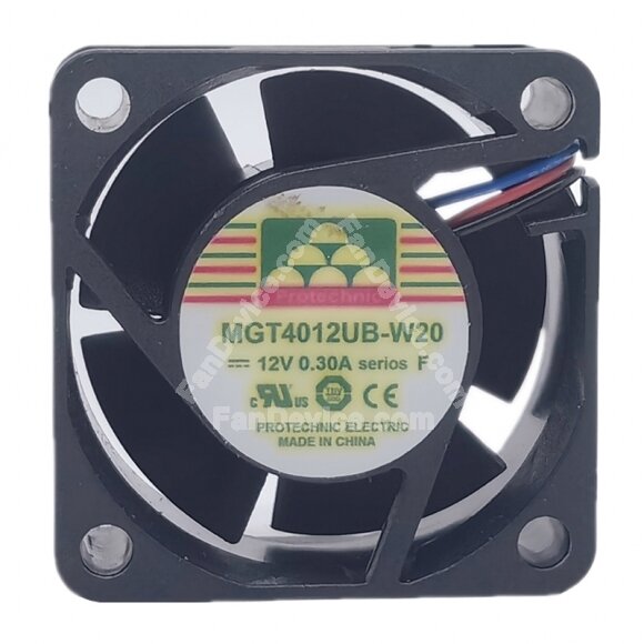 Protechnic MAGIC MGT4012UB-W20 DC 12V 0.30A 4020 Axial Cooling Fan