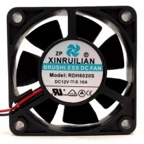 XINRUILIAN RDH6020S DC 12V 0.16A 2 Wires Axial Cooling Fan