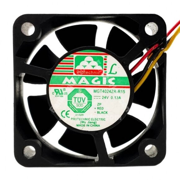 MAGIC MGT4024ZR-R15 DC 24V 0.13A 4015 Axial Cooling Fan