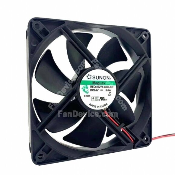 Sunon MEC0252V1-000U-A99 DC 24V 5.0W 2 Wires / 3 Wires Axial Cooling Fan