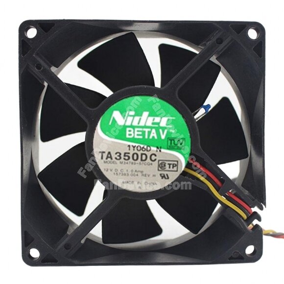 Nidec TA350DC M34789-57CQ4 DC 12V 1.0Amp 9238 Axial Cooling Fan