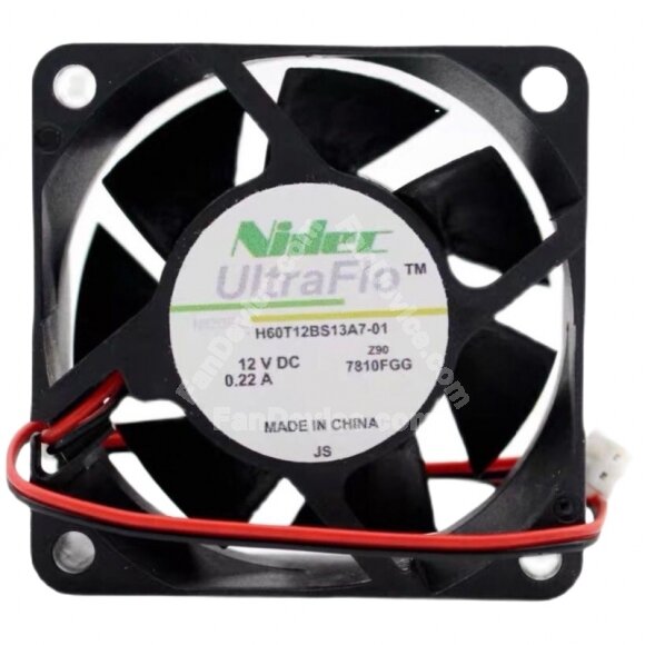 Nidec UltraFlo H60T12BS13A7-01 DC 12V 0.22A 6025 Axial Cooling Fan