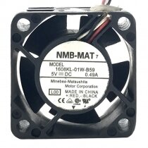 NMB-MAT 1608KL-01W-B59 DC 5V 0.49A 4020 Axial Cooling Fan