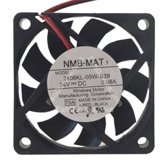 NMB-MAT 2406KL-05W-B39 DC 24V 0.08A 6015 Axial Cooling Fan
