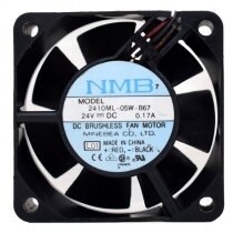 NMB 2410ML-05W-B67 DC 24V 0.17A 6025 Axial Brushless Cooling Fan