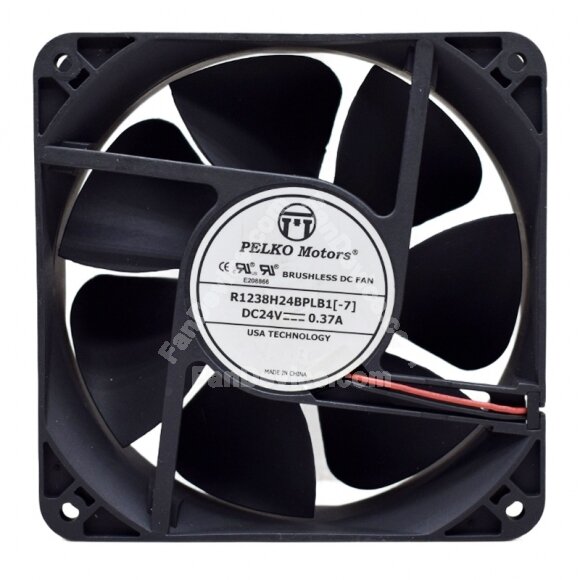 PELKO Motors R1238H24BPLB1 DC 24V 0.37A 12038 Axial Brushless Cooling Fan