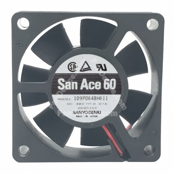 Sanyo Denki San Ace 60 109P0648H611 DC 48V 0.07A 6020 Axial Cooling Fan