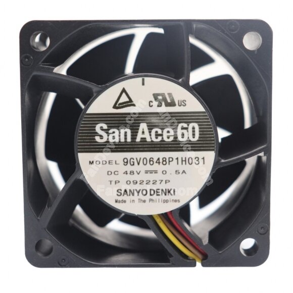 Sanyo Denki San Ace 60 9GV0648P1H031 DC 48V 0.5A 6038 Axial Cooling Fan