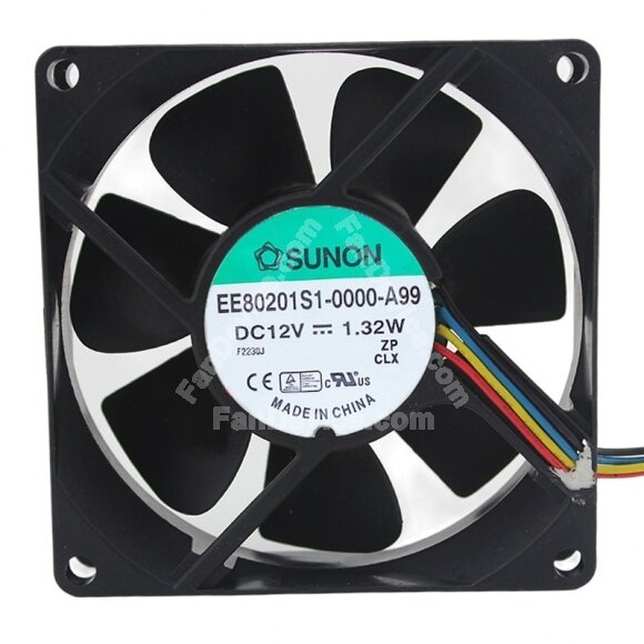 Sunon EE80201S1-0000-A99 DC 12V 1.32W 8020 Axial Cooling Fan