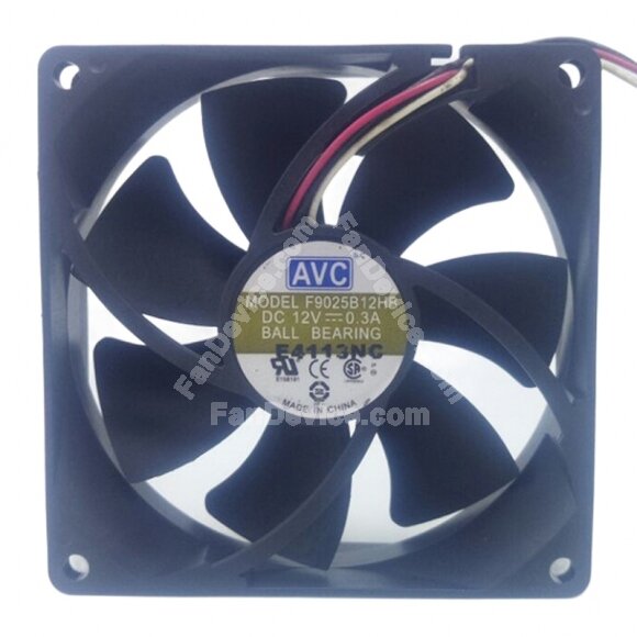 AVC F9025B12HB DC 12V 0.3A 9025 Ball Bearing Axial Cooling Fan