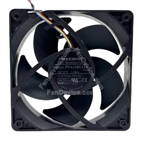 Foxconn PVA120G12V DC 12V 1.20A 12025 Brushless Axial Cooling Fan