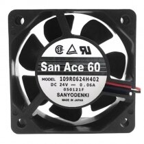 Sanyo Denki 109R0624H402 DC 24V 0.06A 6025 Axial Cooling Fan
