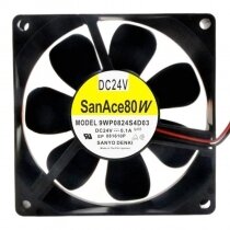 Sanyo Denki 9WP0824S4D03 DC 24V 0.1A 8025 Axial IP68 Waterproof Cooling Fan