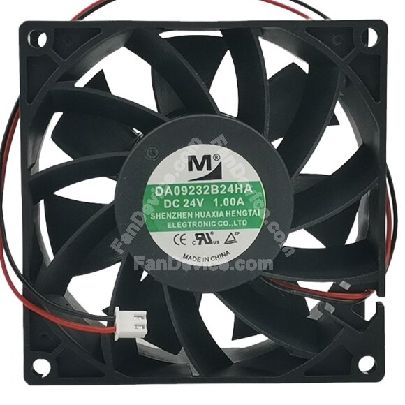 YM DA09232B24HA DC 24V 1.00A 9232 Axial Cooling Fan