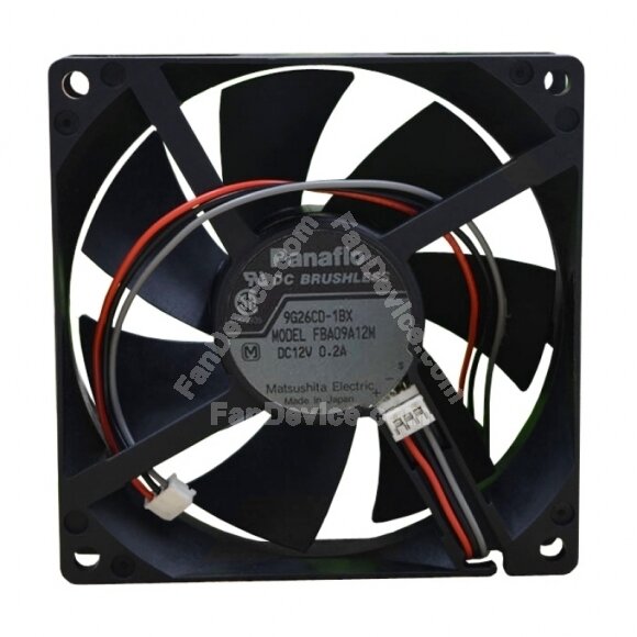 Panaflo FBA09A12M DC 12V 0.20A 2 Wires / 3 Wires Axial Cooling Fan