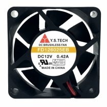 Y.S.TECH FD126025EB 12V 0.42A 6025 DC Brushless Axial Cooling Fan