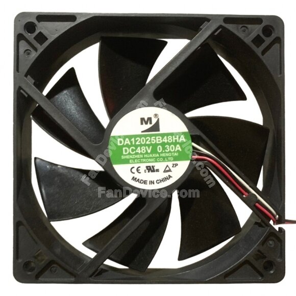 YM DA12025B48HA DC 48V 0.30A 3 Wires Axial Cooling Fan