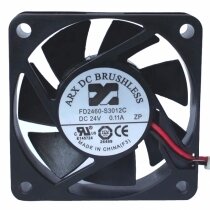 ARX FD2460-S3012C DC 24V 0.11A 2 Wires Brushless Axial Cooling Fan
