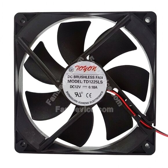 TONON TD1225LS DC 12V 0.18A 2 Wires / 3 Wires / 4 Wires Axial Cooling Fan