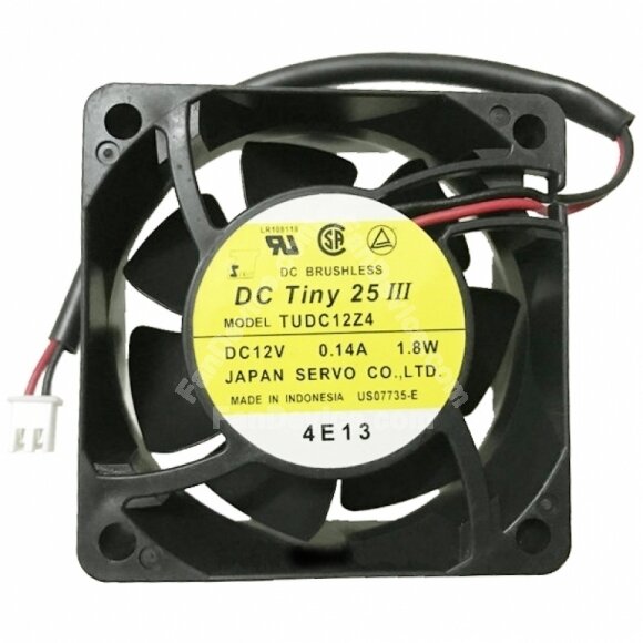 SERVO TUDC12Z4 DC 12V 0.14A 1.8W 2 Wires Axial Cooling Fan