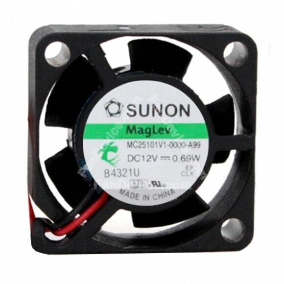 Sunon MC25101V1-0000-A99 DC 12V 0.69W 2 Wires Axial Cooling Fan